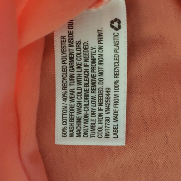 NWT Cat & Jack girl's coral tank top XXL (18) - Picture 5 of 5